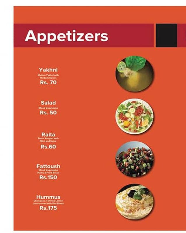 Al Mashawi menu