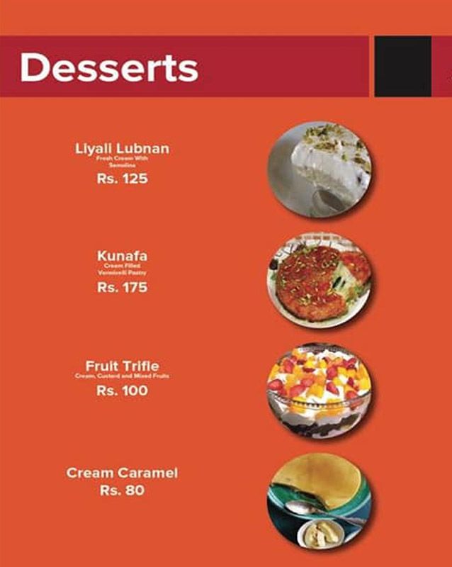 Al Mashawi menu