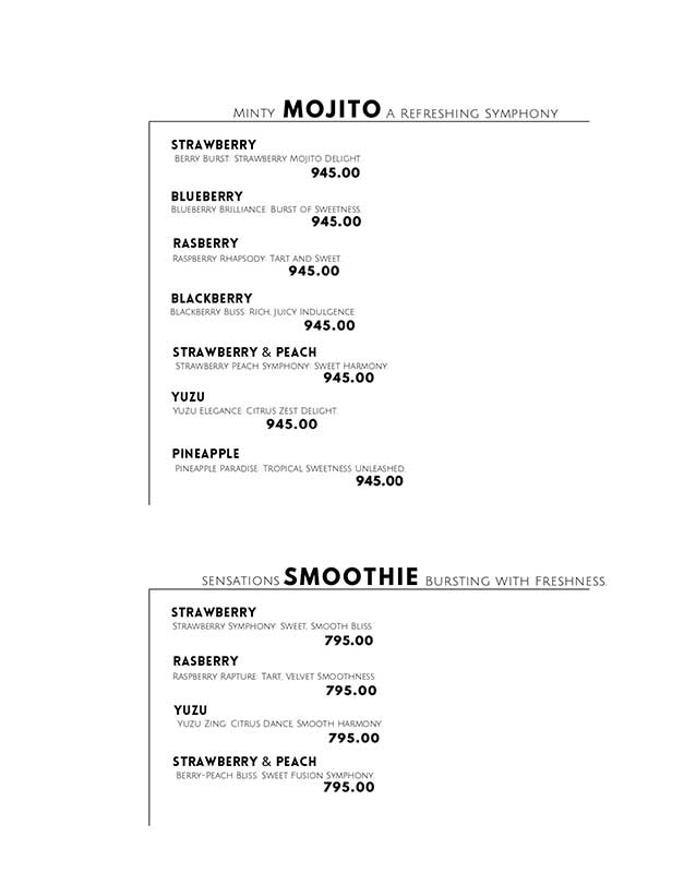 Alaska Restaurant menu