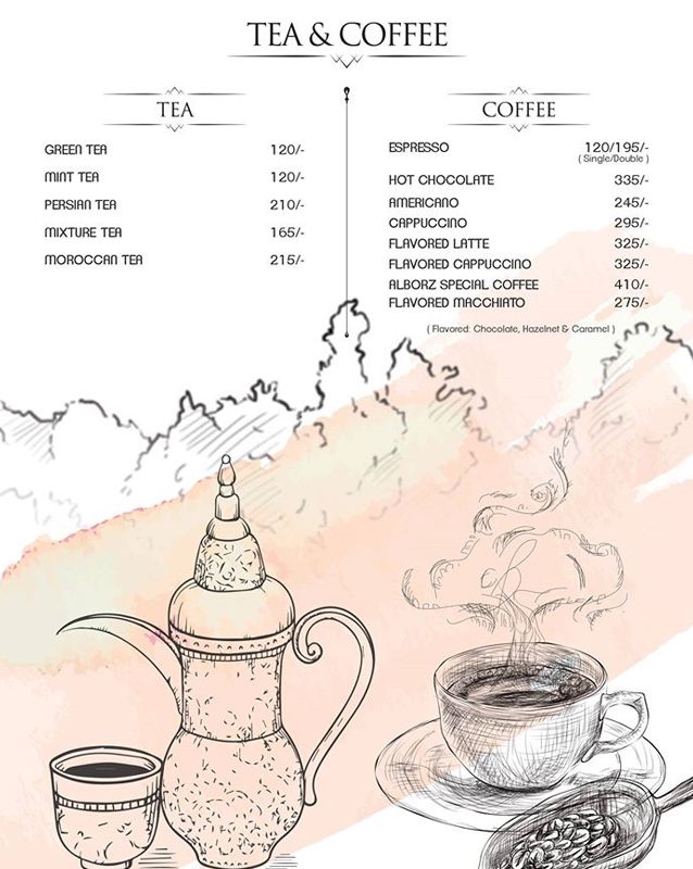 Alborz menu