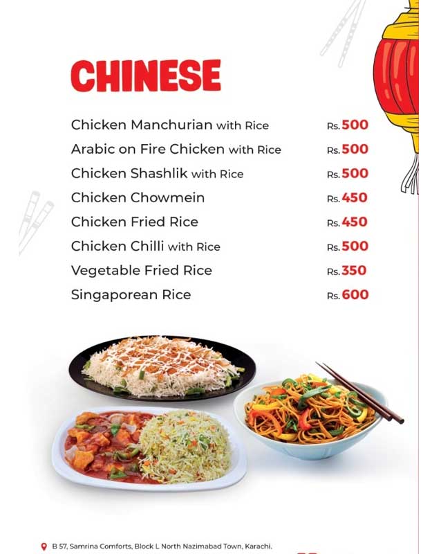 Arabic Shawarma Karachi menu