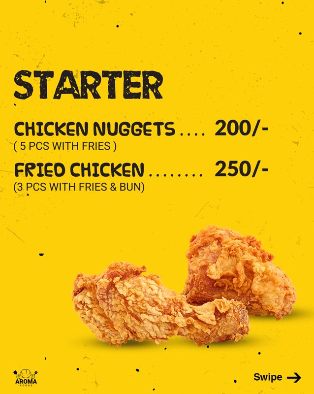 Aroma Foods menu