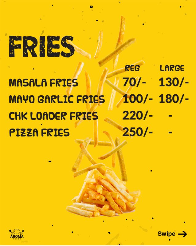Aroma Foods menu