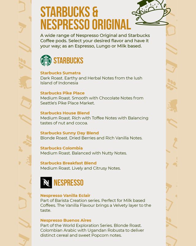 Bakecarry menu