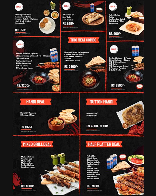 Bar.B.Q Tonight menu