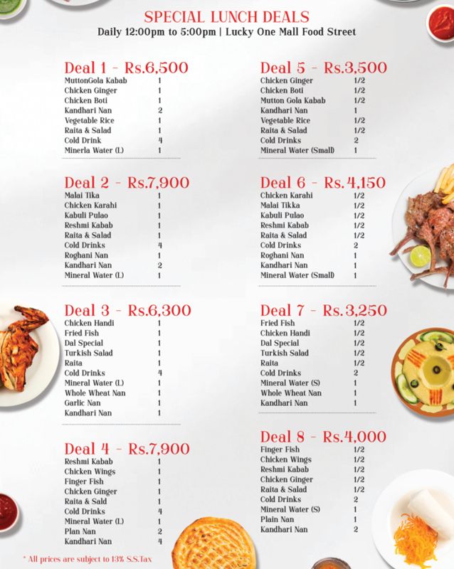 Bar.B.Q Tonight menu