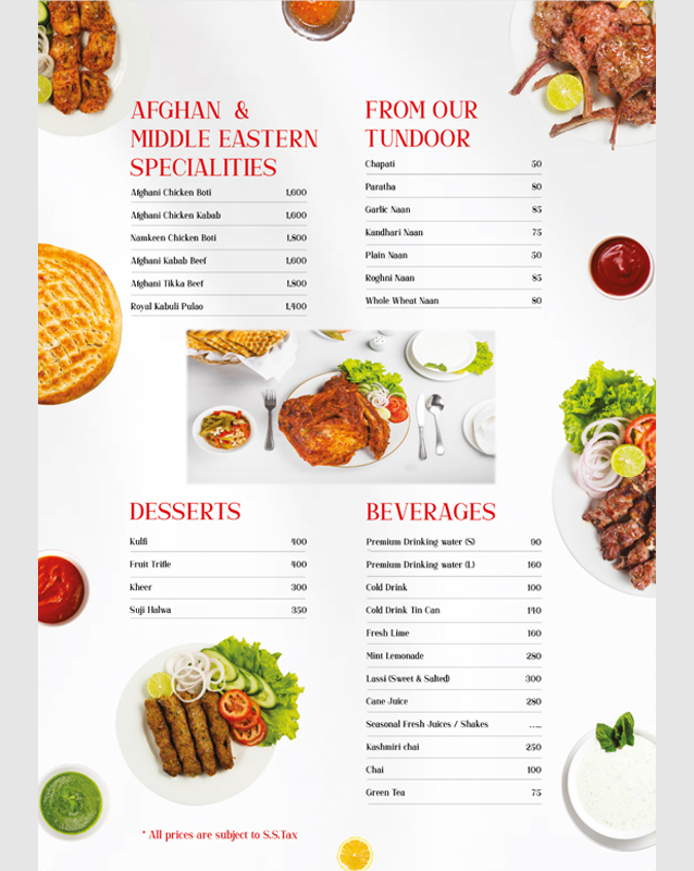 Bar.B.Q Tonight menu