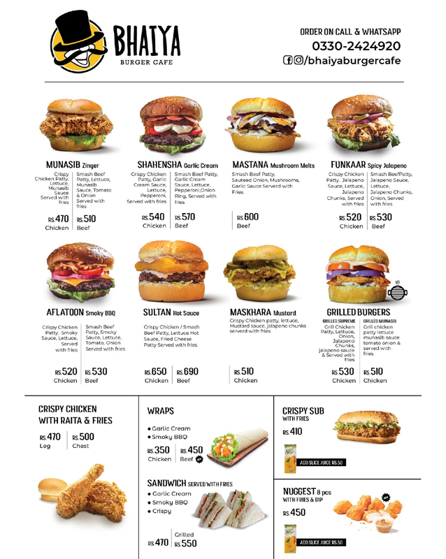 Bhaiya Fast Food menu