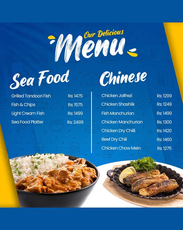 Blue Sparrow Cafe menu
