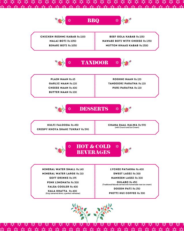 Bombay Bhel menu
