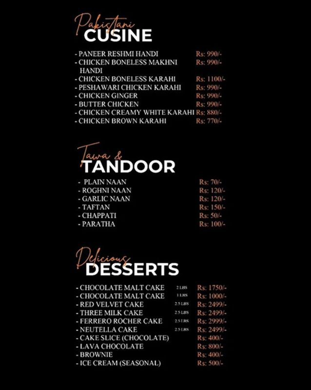 Bon Appétit - Café menu
