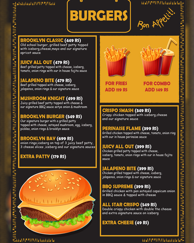 Brooklyn Bites menu