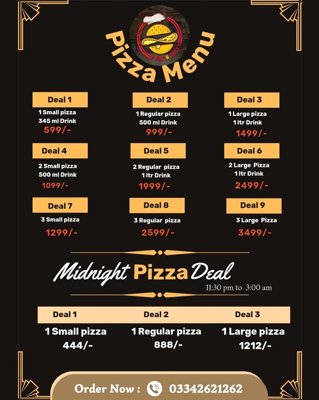 Buns N Crust menu
