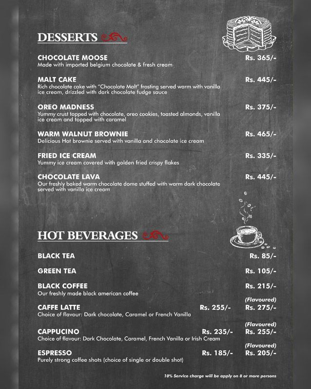 Buon Cibo menu