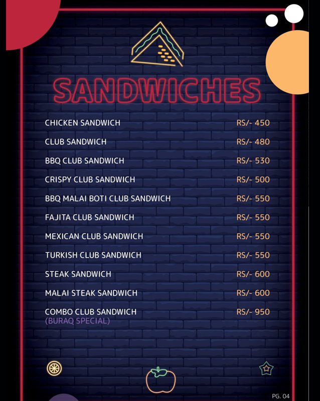 Buraq Foods menu