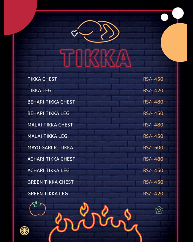 Buraq Foods menu