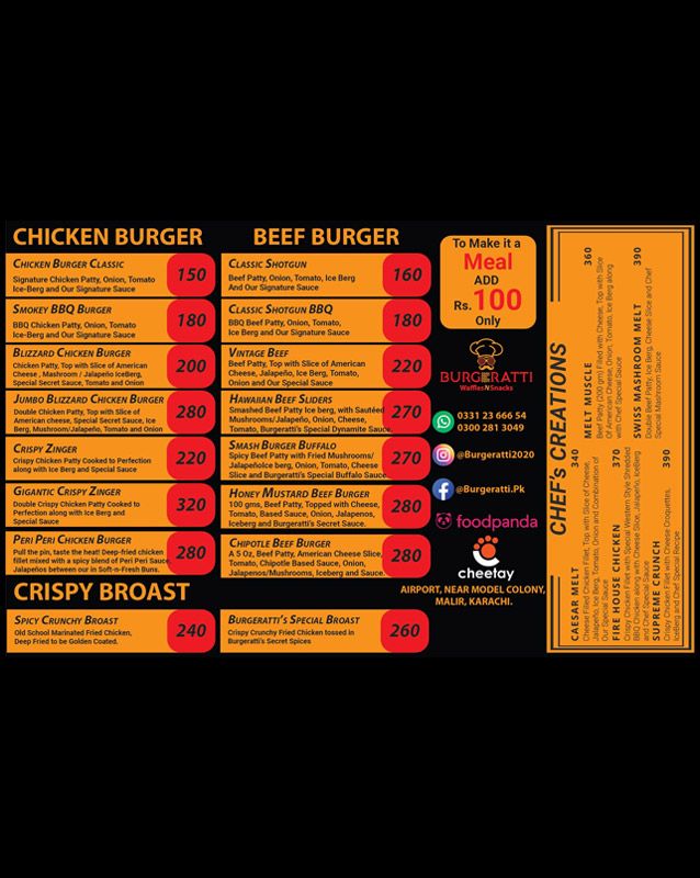 Burgeratti menu
