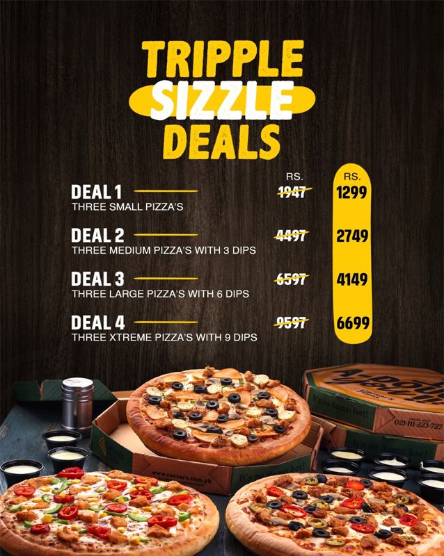 Caesar's Pizza menu