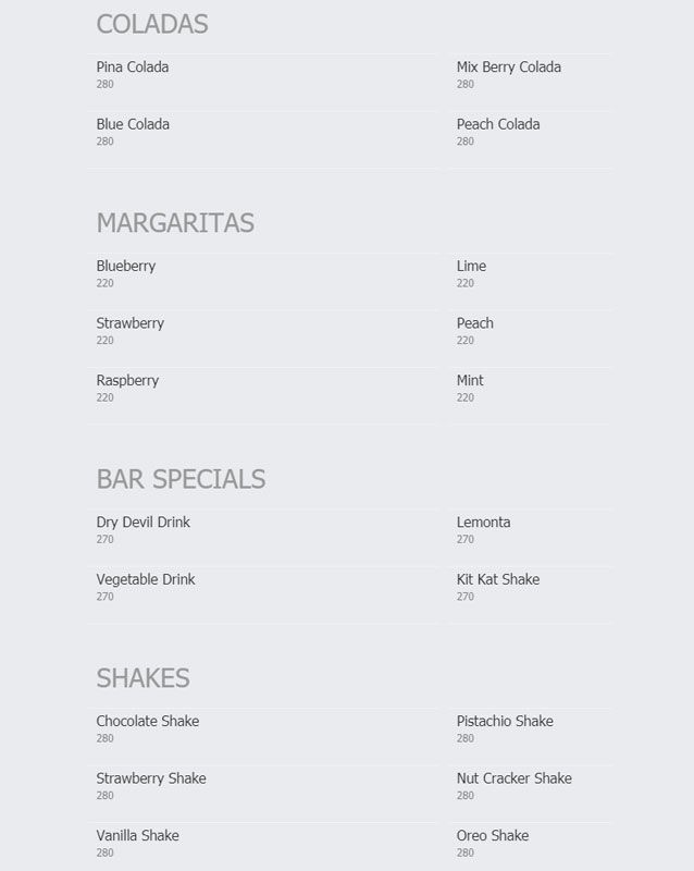 Cafe 51 menu