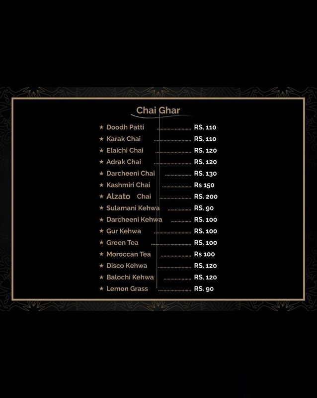 Cafe Alzato menu