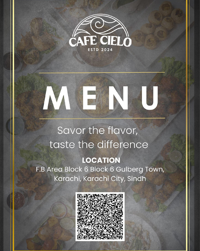 Cafe Cielo  menu