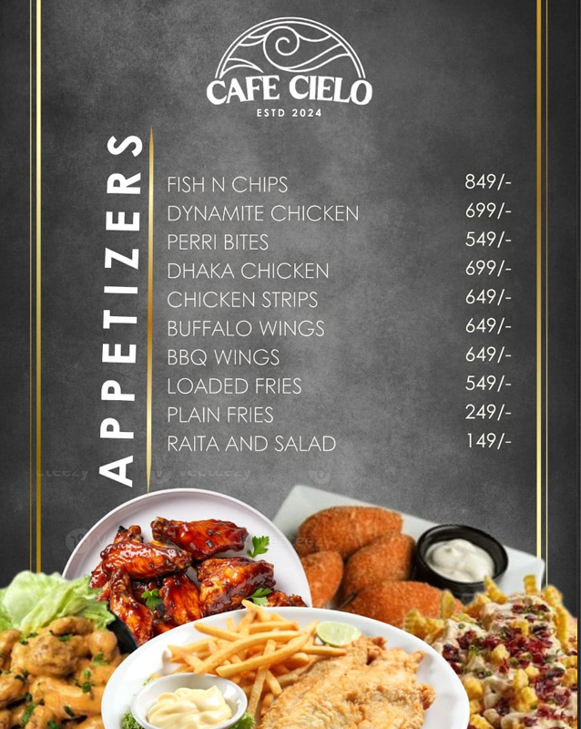 Cafe Cielo  menu