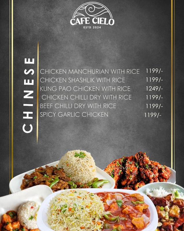 Cafe Cielo  menu