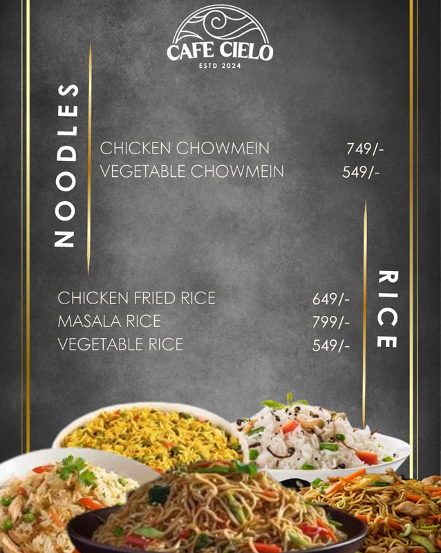 Cafe Cielo  menu
