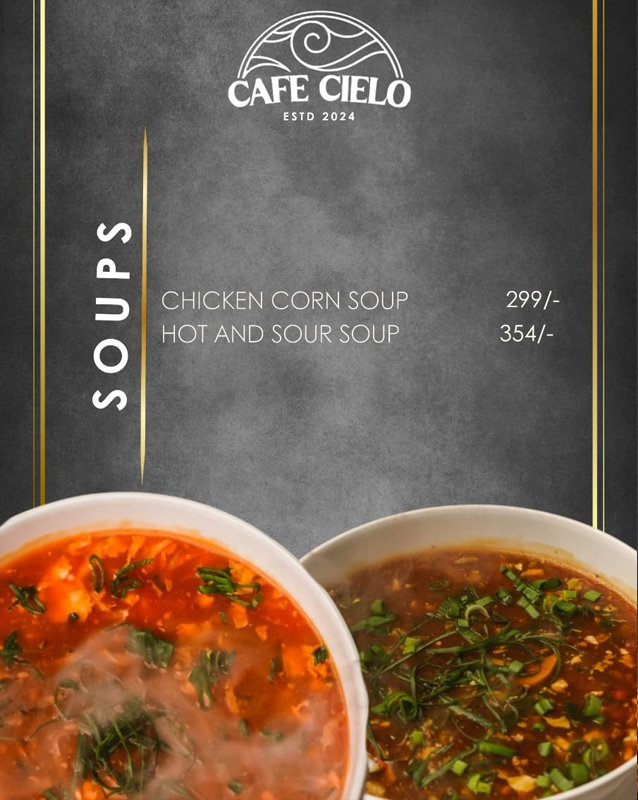 Cafe Cielo  menu