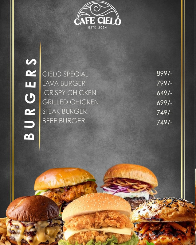 Cafe Cielo  menu