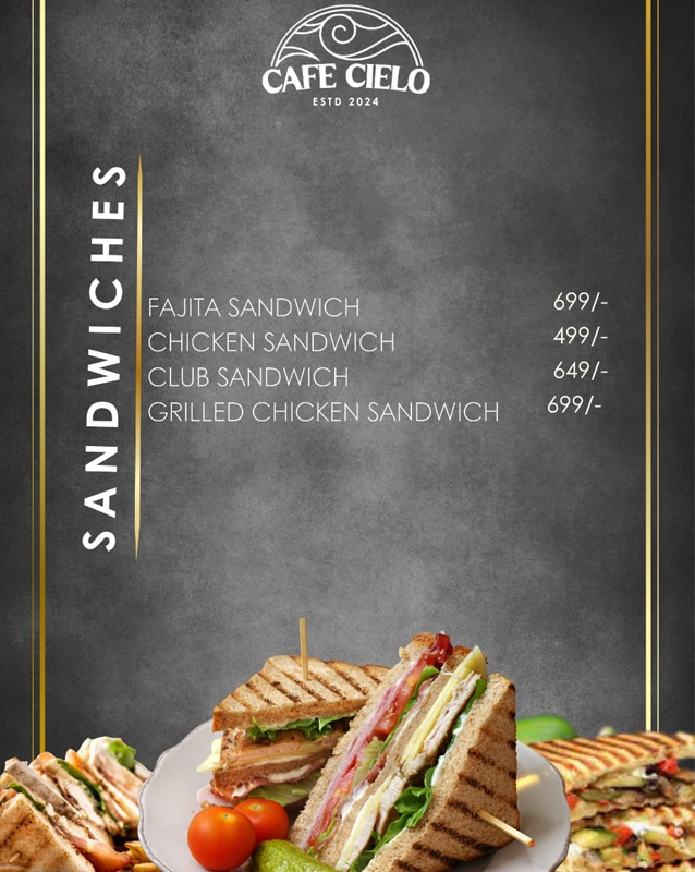 Cafe Cielo  menu