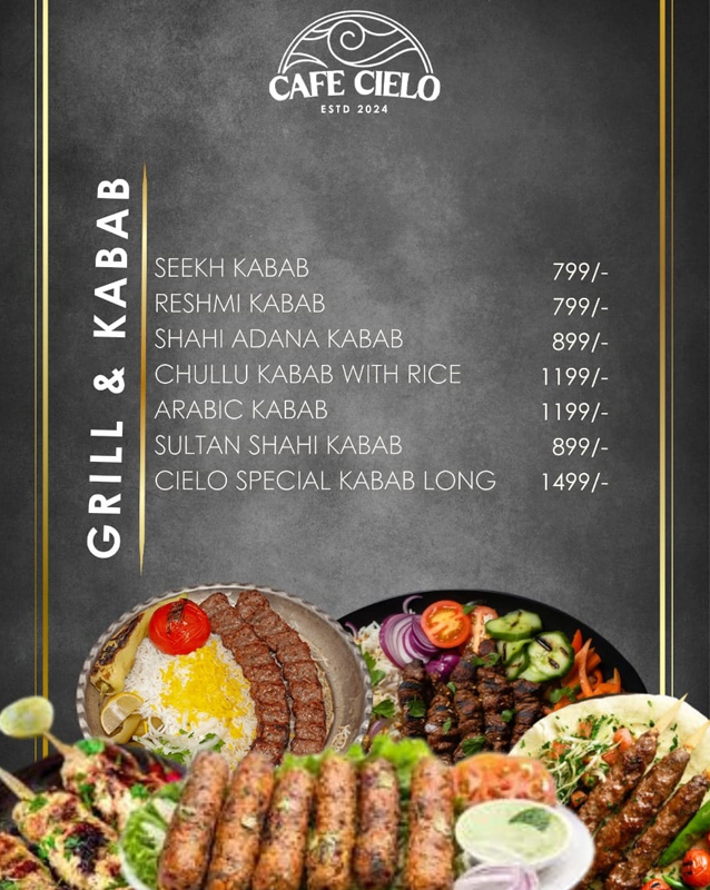 Cafe Cielo  menu
