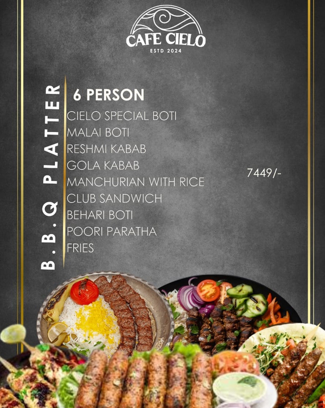 Cafe Cielo  menu