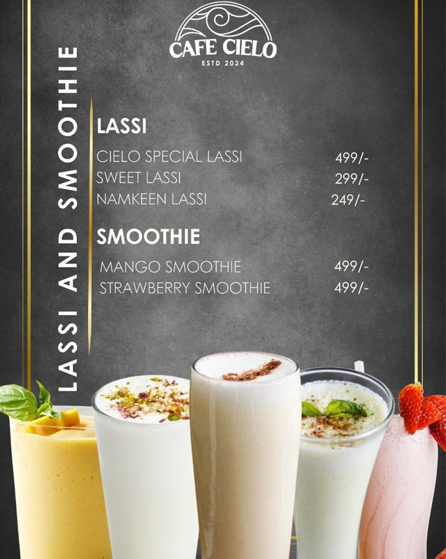 Cafe Cielo  menu