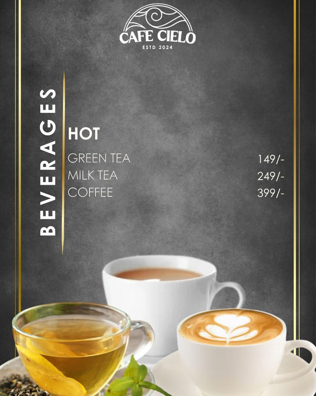 Cafe Cielo  menu