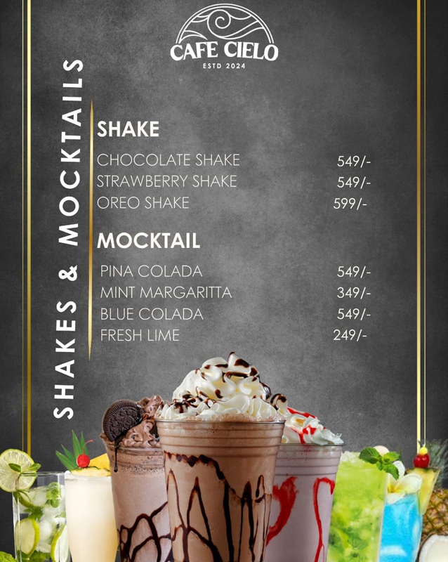 Cafe Cielo  menu