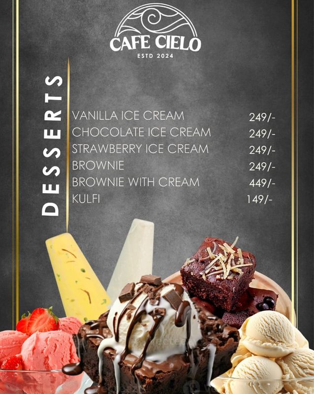 Cafe Cielo  menu