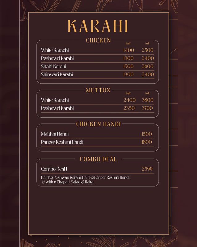 Cafe Ignite menu