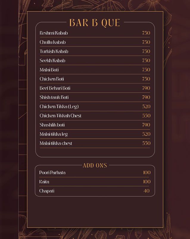 Cafe Ignite menu