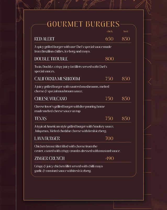 Cafe Ignite menu