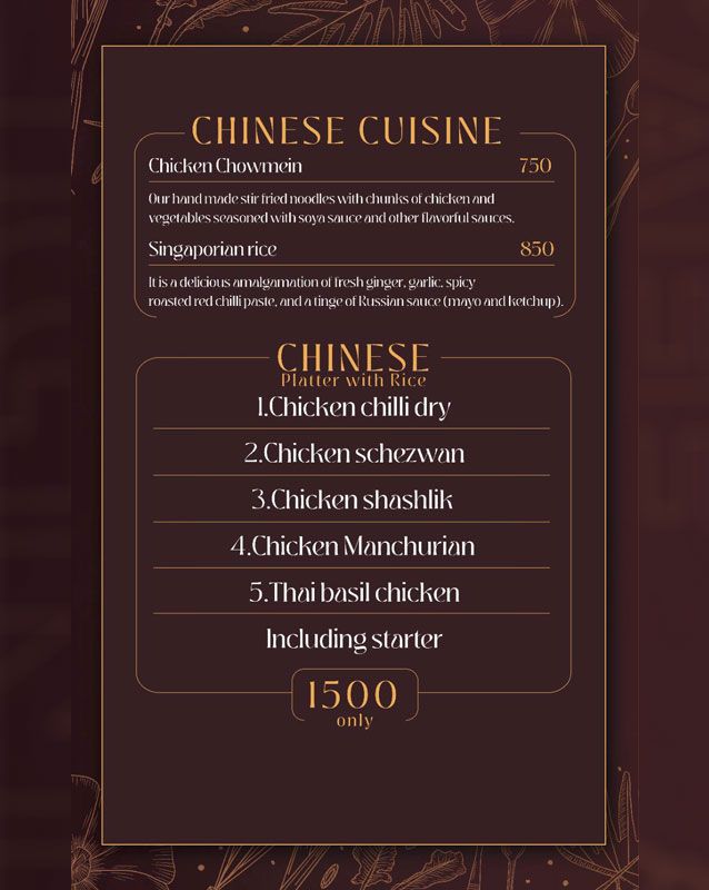 Cafe Ignite menu