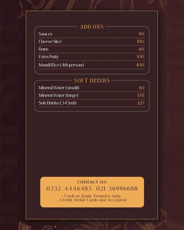 Cafe Ignite menu