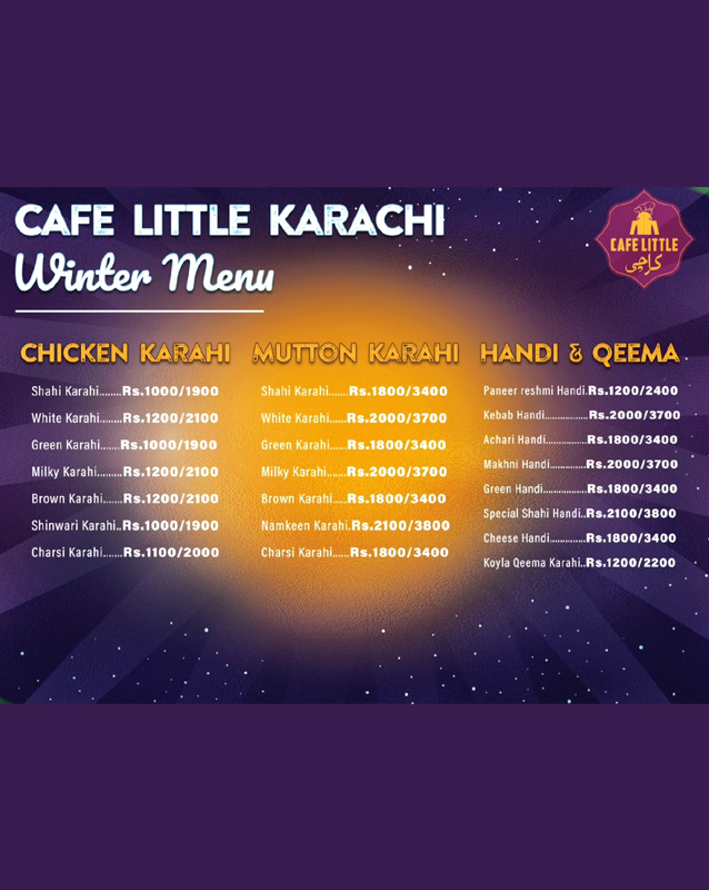 Cafe Little Karachi  menu