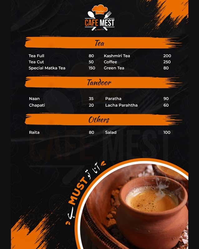 Cafe Mest menu