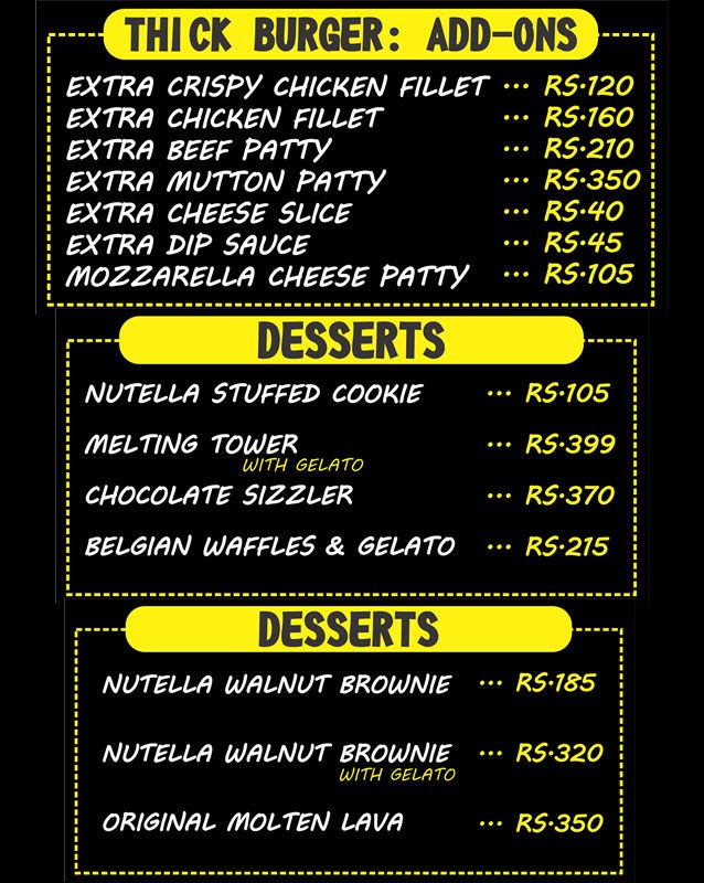Cafe Serenity menu
