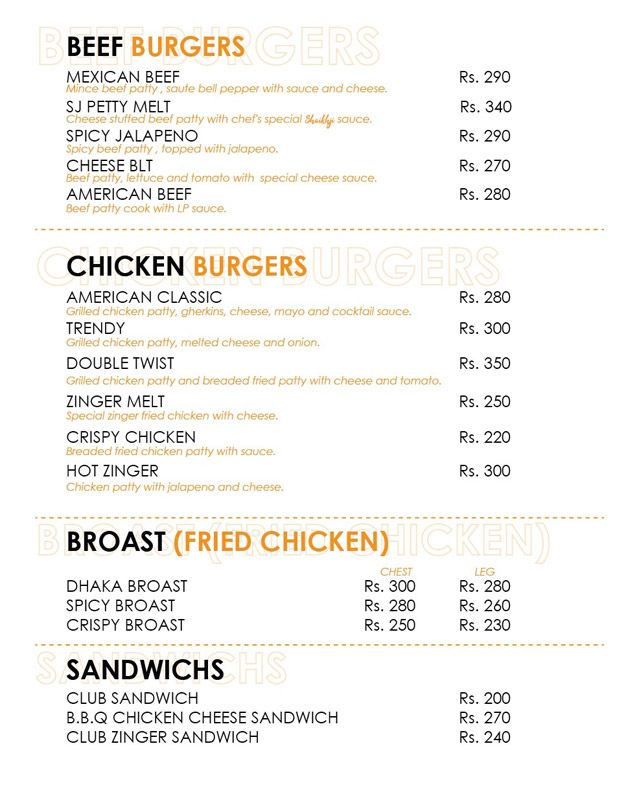 Cafe Shaikhji by Tasty Bite menu