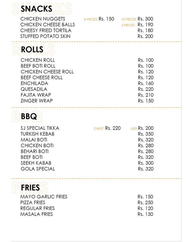 Cafe Shaikhji by Tasty Bite menu