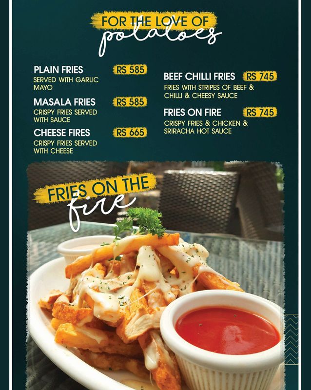 Cafe Strada menu