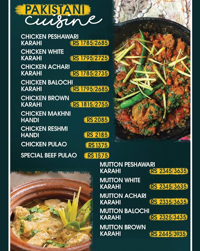 Cafe Strada menu