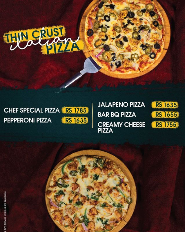 Cafe Strada menu